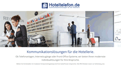 Desktop Screenshot of hoteltelefon.de